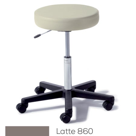 Exam Stool Ritter® 272 Value Series Without Backrest Pneumatic Height Adjustment 5 Casters Latte