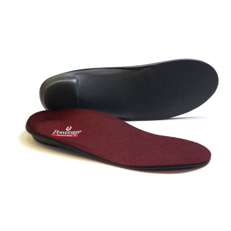 Orthotic Insole Powerstep® Pinnacle Junior EVA / Polyester / Polypropylene / VCT® Foam Women 12 / Men 10 to 10.5 Gray / Maroon