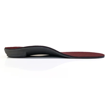 Orthotic Insole Powerstep® Pinnacle Junior EVA / Polyester / Polypropylene / VCT® Foam Men 12 to 13 Gray / Maroon