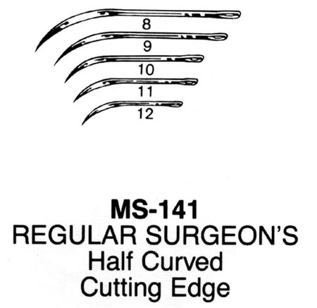 Conventional Cutting Suture Needle Integra® Miltex® Regular Surgeon's Type Size 8 Needle Reusable