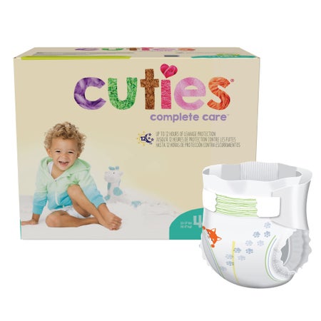 Unisex Baby Diaper Cuties® Complete Care Size 4 Disposable Heavy Absorbency