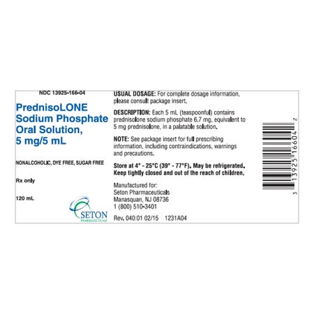 Prednisolone 5 mg / 5 mL Solution 120 mL