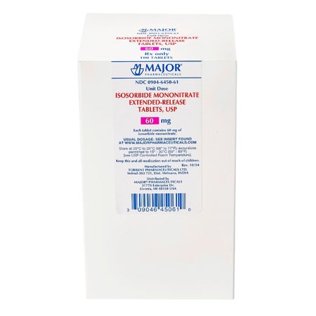 Isosorbide Mononitrate 60 mg Tablet 100 Tablets