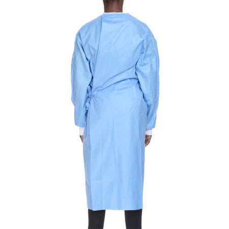 Non-Reinforced Surgical Gown with Towel McKesson 3X-Large Blue Sterile AAMI Level 3 Disposable