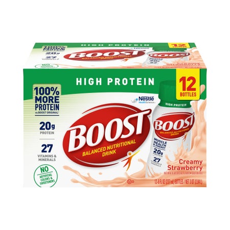Oral Supplement Boost® High Protein Creamy Strawberry Flavor Liquid 8 oz. Bottle