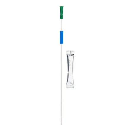 Urethral Catheter Simpro Now Straight Tip Hydrophilic Coated PVC 12 Fr. 8 Inch Length
