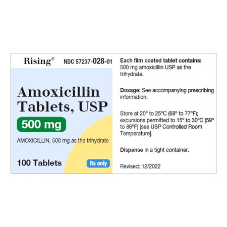 Amoxicillin 500 mg Tablet 100 Tablets