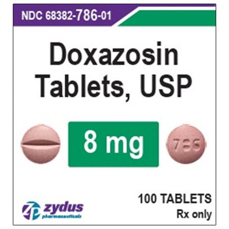 Doxazosin Mesylate 8 mg Tablet 100 Tablets