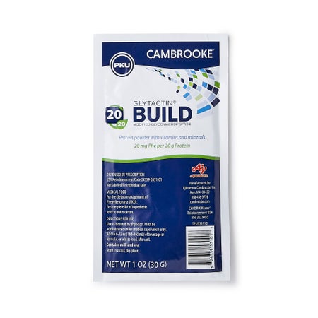 Oral Supplement Glytactin® BUILD 20/20 Neutral Flavor Powder 1 oz. Individual Packet