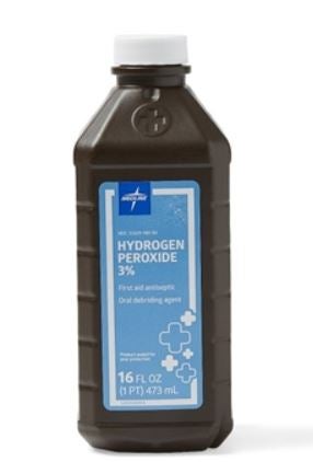 Antiseptic Hydrogen Peroxide Medline Topical Liquid 8 oz. Bottle