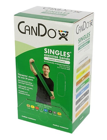 Exercise Resistance Band CanDo® Green 5 Inch X 5 Foot Medium Resistance