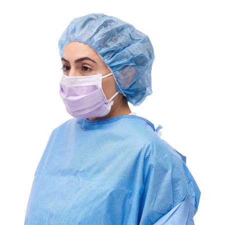 Procedure Mask Medline Anti-fog Foam ASTM Level 3 Earloops One Size Fits Most
