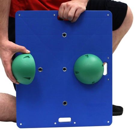 Rectangular Balance Board CanDo® Balance Board Combo™ Plastic 4 X 15 X 18 Inch Blue / Green