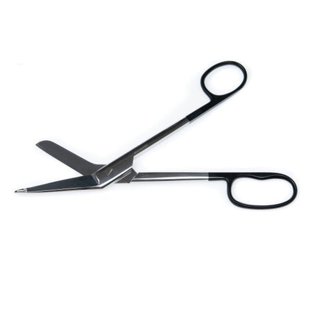 Bandage Scissors McKesson Argent™ SuperCut Lister 8 Inch Length Surgical Grade Stainless Steel NonSterile Finger Ring Handle Blunt Tip / Blunt Tip