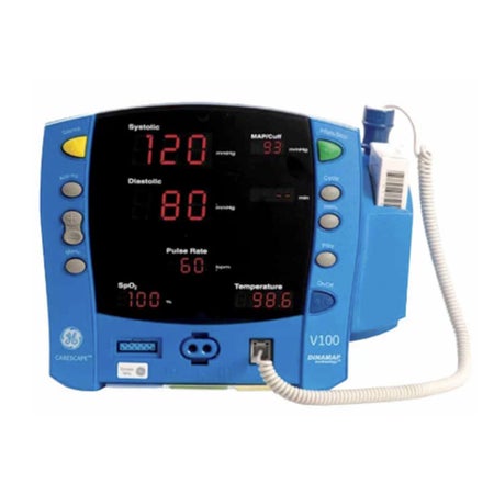 Reconditioned Vital Signs Monitor Carescape® V100 Monitoring SP02, NIBP, Temperature Battery Operated