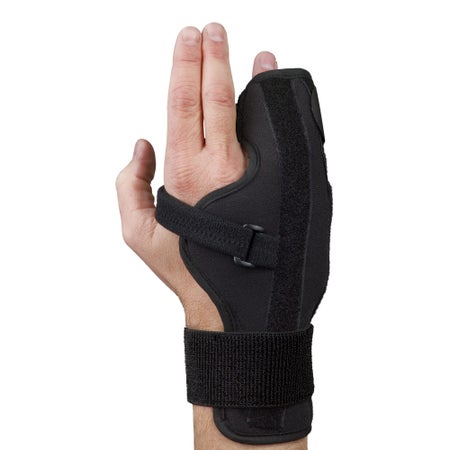 Boxer Fracture Brace Med Spec® Aluminum / Felt Right Hand Black X-Small