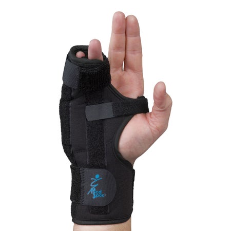 Boxer Fracture Brace Med Spec® Aluminum / Felt Right Hand Black X-Small