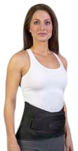Back Brace Back-n-Black™ Large D-Ring / Hook and Loop Strap Closure 39 to 45 Inch Waist Circumference Adult