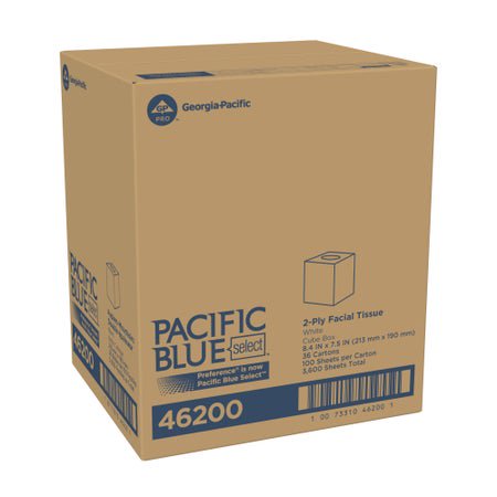Facial Tissue Preference® White 7.65 X 8.85 Inch 100 Count