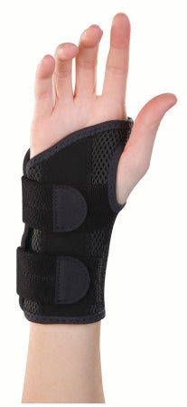 Wrist Brace Mueller® Green Plastic / Spandex Right Hand Black Small / Medium