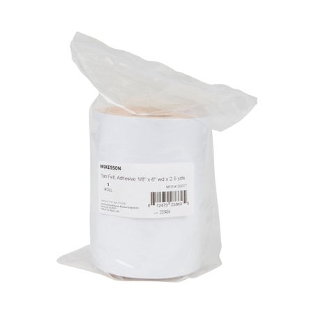 Orthopedic Felt Roll Adhesive McKesson 6 Inch X 2.5 Yard Wool / Rayon NonSterile