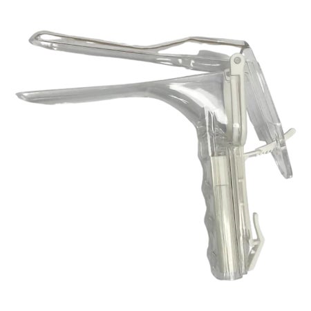 Vaginal Speculum NonSterile Office Grade Plastic Small Double Blade Duckbill Disposable Built-In Light Source