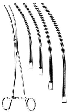 Aortic Aneurysm Clamp Miltex® DeBakey 12-3/4 Inch Length Stainless Steel