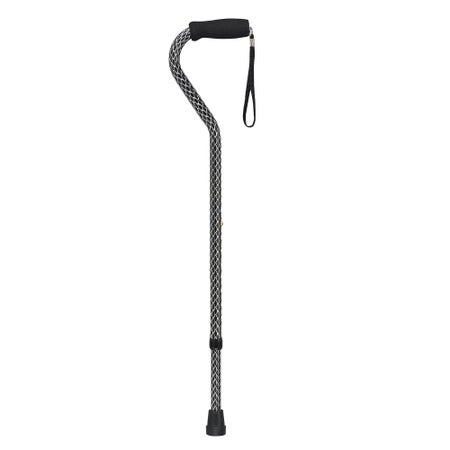 Offset Cane Combo Pack drive™ Aluminum 30 to 39 Inch Height Black Wave / Blue Wave / Bronze Wave Print