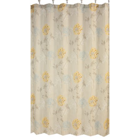 Disposable Privacy Curtain Rapid Refresh® Teal Flower 66 X 105 Inch