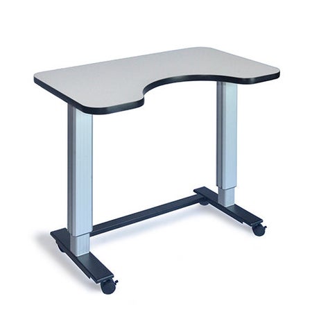 Activity Table Hausmann Aluminum 24 X 37 X 30 to 43 Inch Folkstone Gray / Chrome
