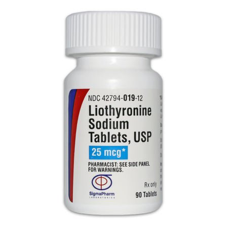 Liothyronine Sodium 25 mcg Tablet 90 Tablets