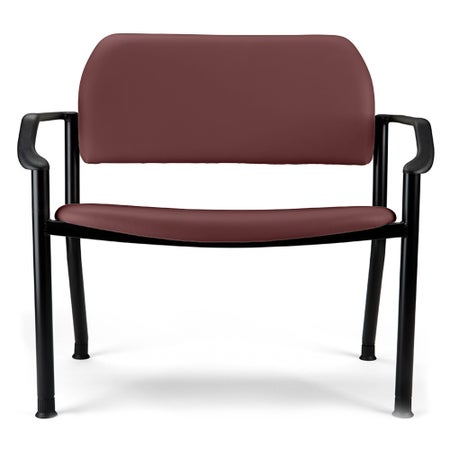 Side Chair Ritter 282 Cranberry With Arms Vinyl