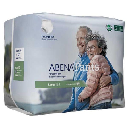 Absorbent Underwear Abena® Pants Pull On with Tear Away Seams Adult Large Unisex Disposable Moderate Absorbency