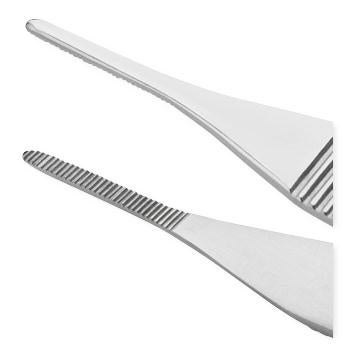 Dressing Forceps Centurion® Adson 4-3/4 Inch Length Floor / Office Grade Stainless Steel Sterile NonLocking Thumb Handle Straight Serrated Tips