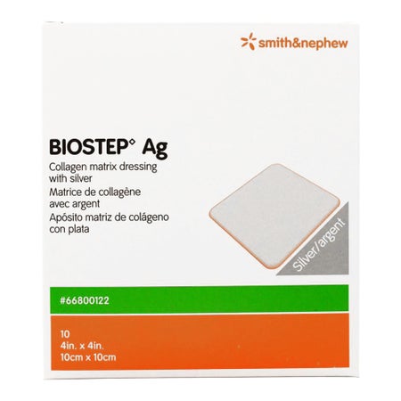 Silver Collagen Dressing Biostep™ Ag 4 X 4 Inch Square Sterile