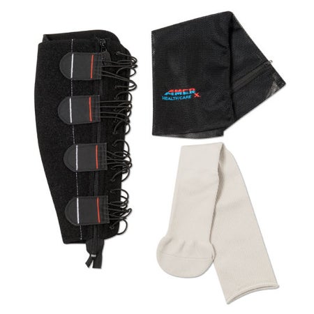Compression Wrap with Liner EXTREMIT-EASE® X-Large / Tall Red / Black Leg