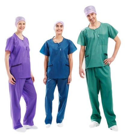 Scrub Shirt Barrier® Extra Comfort 4X-Large Blue 3 Pockets Short Sleeve Unisex