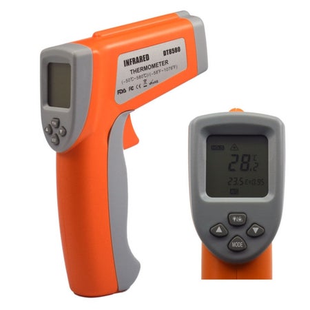 Infrared Thermometer AccuTherm Fahrenheit / Celsius -58° to 1562°F (-50° to 580°C) Infrared Sensor Handheld Battery Operated
