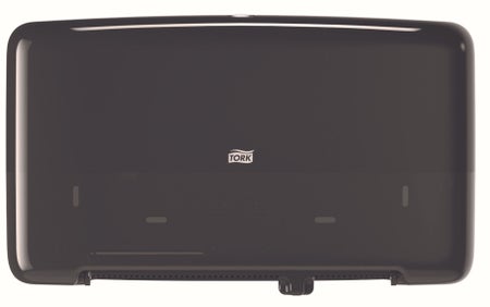 Toilet Tissue Dispenser TorkSelect™ Elevation Black Plastic Manual Double Roll Wall Mount