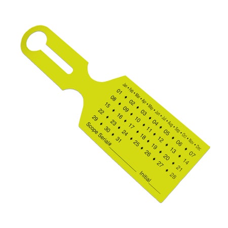 Blank Label HangTimeKit TM Instructional Label Yellow Paper 2-1/2 X 8-1/2 Inch
