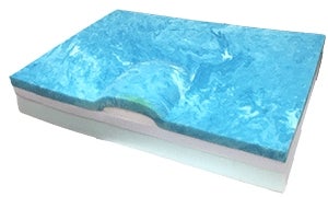 Wedge Seat Cushion Skil-Care™ 22 W X 18 L X 4-1/2 to 3 D Inch Foam