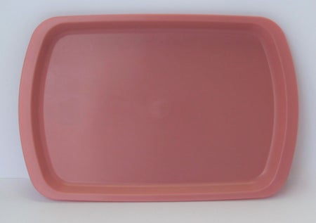 Service Tray Mauve Plastic