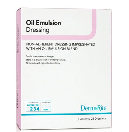 Oil Emulsion Impregnated Dressing DermaRite® Square 3 X 3 Inch Sterile