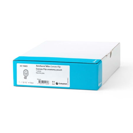 Urostomy Pouch SenSura® Mio Concave One-Piece System 10-1/2 Inch Length, Maxi Convex, Pre-Cut 1 Inch Stoma Drainable