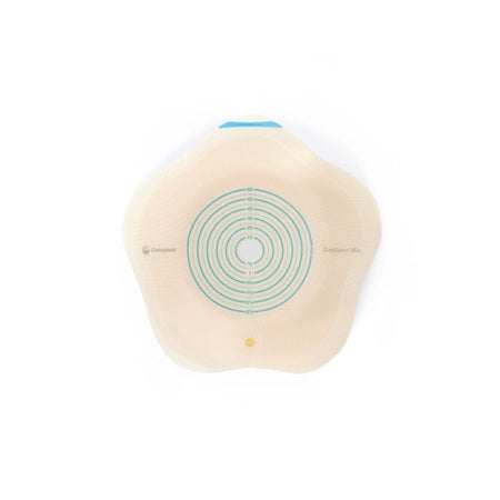 Ostomy Barrier SenSura® Mio Convex Flip Trim to Fit, Extended Wear Elastic Adhesive 70 mm Flange Yellow Code System 3/8 to 2-9/16 Inch Opening
