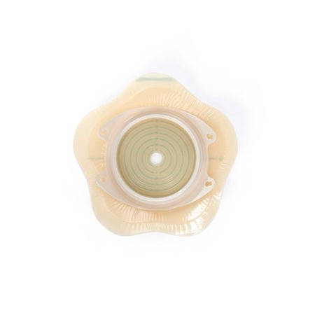 Ostomy Barrier SenSura® Mio Convex Flip Trim to Fit, Extended Wear Elastic Adhesive 70 mm Flange Yellow Code System 3/8 to 2-9/16 Inch Opening