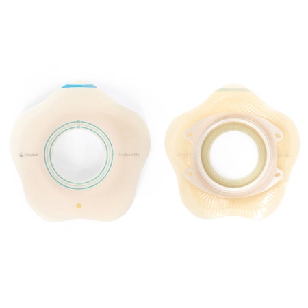 Ostomy Barrier SenSura® Mio Convex Flip Precut, Extended Wear Elastic Adhesive 70 mm Flange Yellow Code System 2 Inch Opening