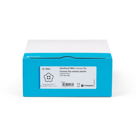 Ostomy Barrier SenSura® Mio Convex Flip Precut, Extended Wear Elastic Adhesive 70 mm Flange Yellow Code System 2 Inch Opening