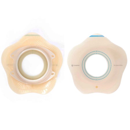 Ostomy Barrier SenSura® Mio Convex Flip Precut, Extended Wear Elastic Adhesive 70 mm Flange Yellow Code System 1-3/4 Inch Opening
