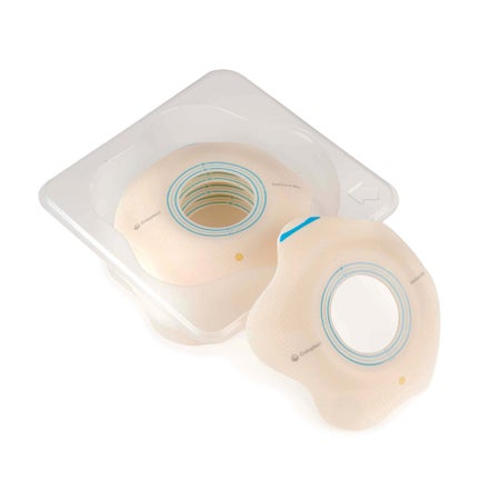 Ostomy Barrier SenSura® Mio Convex Flip Precut, Extended Wear Elastic Adhesive 70 mm Flange Yellow Code System 1-3/4 Inch Opening